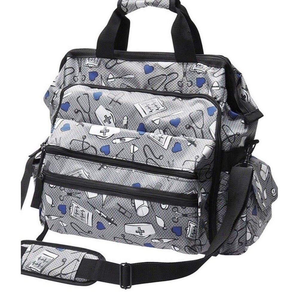 NURSE MATES Ultimate Nursing Laptop Bag Work Multi-Pocket Women's Medical Bag
